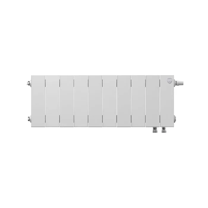 Биметаллический секционный радиатор отопления Royal Thermo PianoForte Bianco Traffico 200 / 10 секций VDR