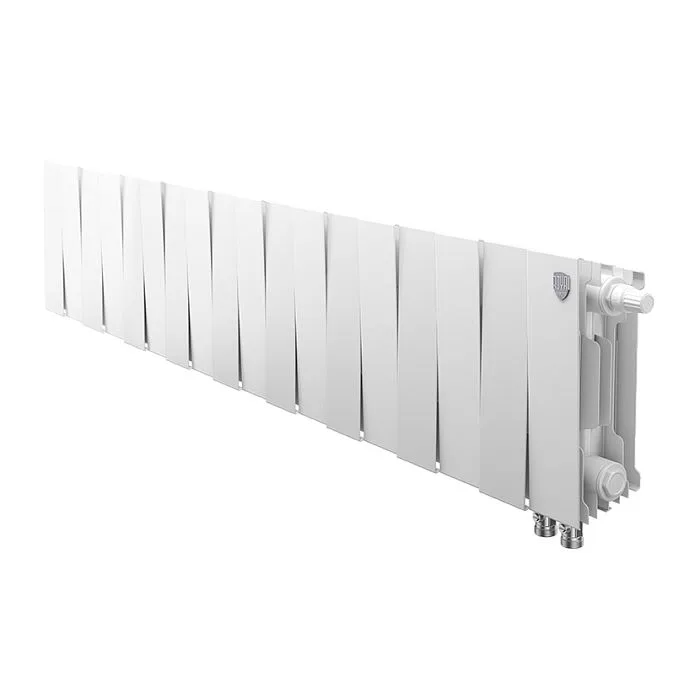 Биметаллический секционный радиатор отопления Royal Thermo PianoForte Bianco Traffico 200 / 18 секций VDR