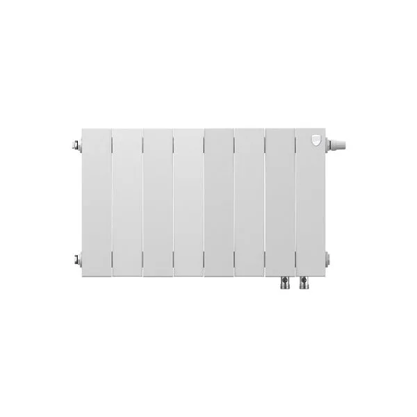 Биметаллический секционный радиатор отопления Royal Thermo PianoForte Bianco Traffico 300 / 8 секций VDR