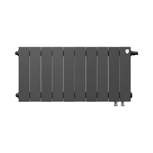 Биметаллический секционный радиатор отопления Royal Thermo PianoForte Noir Sable 300 / 10 секций VDR