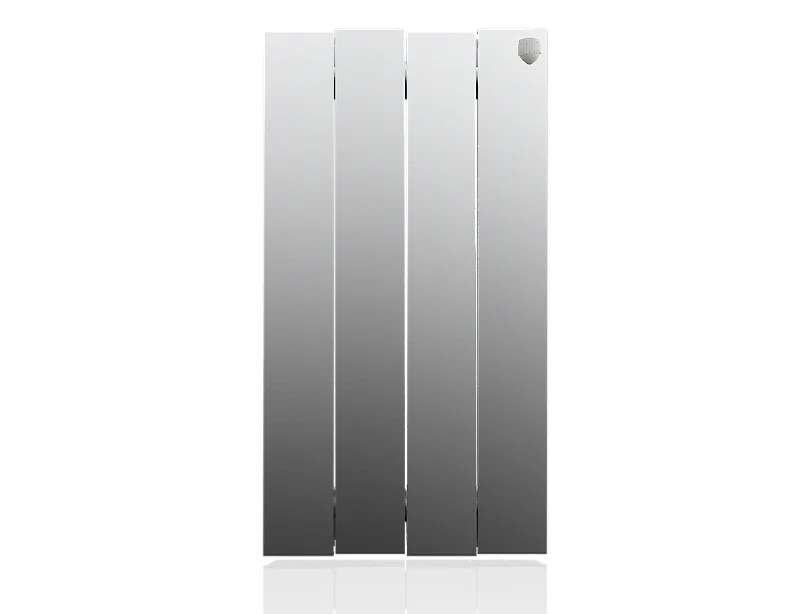 Биметаллический секционный радиатор отопления Royal Thermo PianoForte Satin Silver 500 / 4 секции