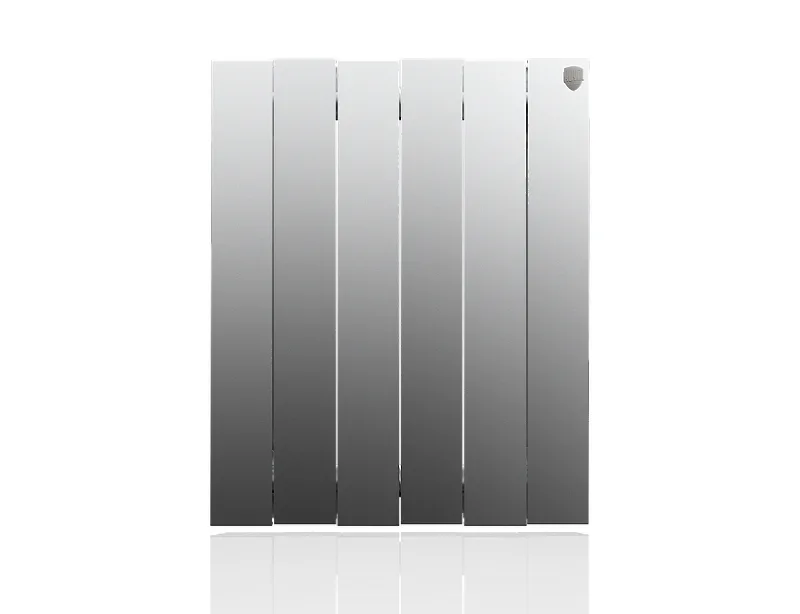 Биметаллический секционный радиатор отопления Royal Thermo PianoForte Satin Silver 500 / 6 секций