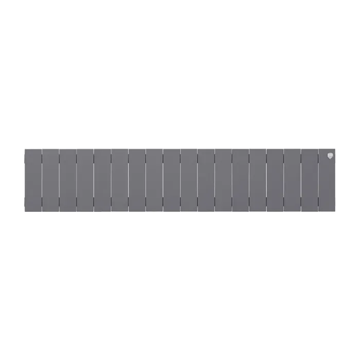Биметаллический секционный радиатор отопления Royal Thermo PianoForte Silver Satin 200 / 18 секций