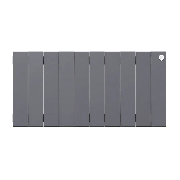 Биметаллический секционный радиатор отопления Royal Thermo PianoForte Silver Satin 300 / 12 секций
