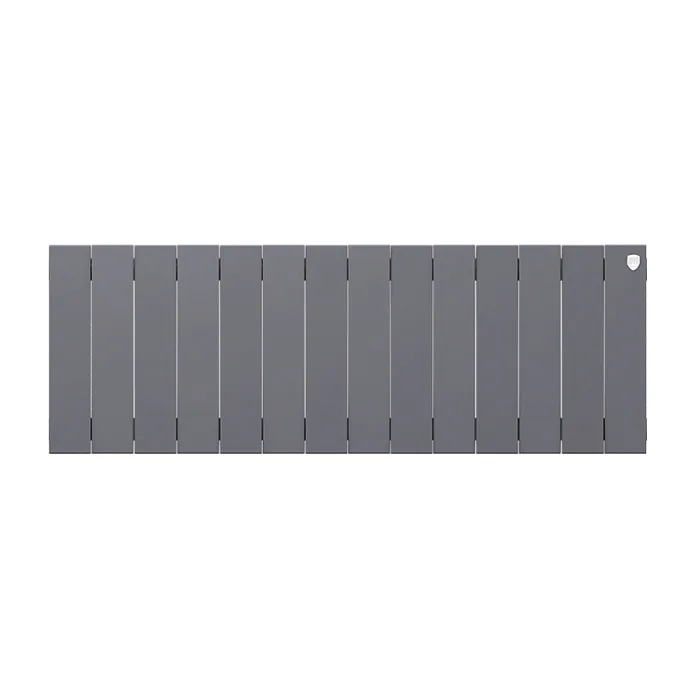 Биметаллический секционный радиатор отопления Royal Thermo PianoForte Silver Satin 300 / 14 секций