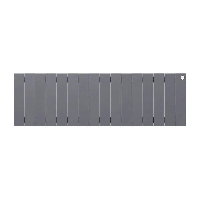 Биметаллический секционный радиатор отопления Royal Thermo PianoForte Silver Satin 300 / 16 секций