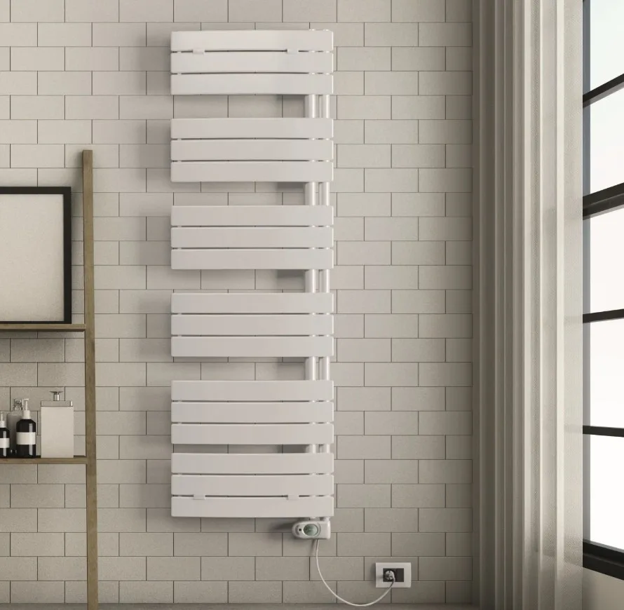 Полотенцесушитель электрический Lazzarini E-Pieve 600W белый изогнутый