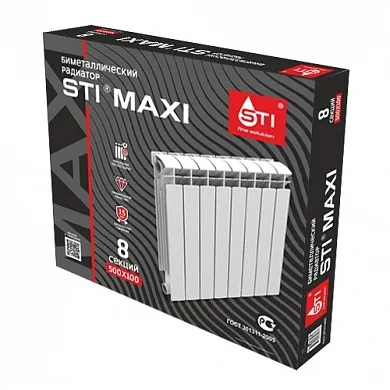 Биметаллический радиатор STI MAXI 500/100 8 секций