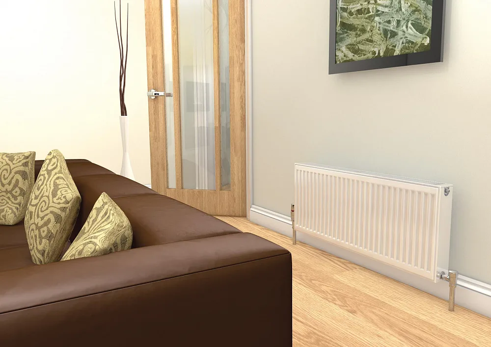 Стальной панельный радиатор отопления с нижним подключением Stelrad Novello 21 06 14
