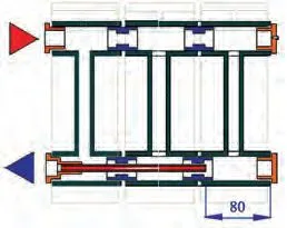 Удлинитель потока VALTEC д/рад. лев. 3/4