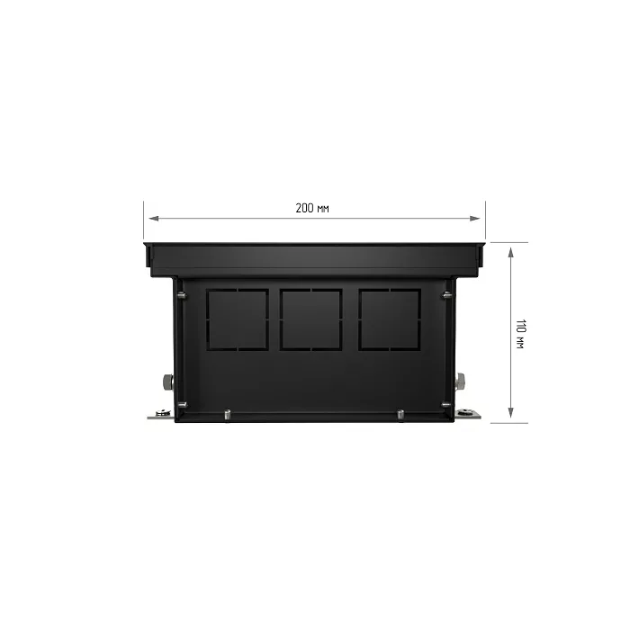 Внутрипольный конвектор с естественной конвекцией Royal Thermo 110/200/1400-DG-U-DB