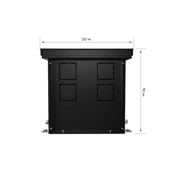 Внутрипольный конвектор с естественной конвекцией Royal Thermo 190/200/2800-RG-U-DB