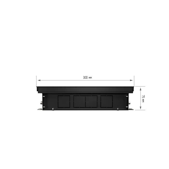 Внутрипольный конвектор с естественной конвекцией Royal Thermo 75/300/1200-DG-U-NA