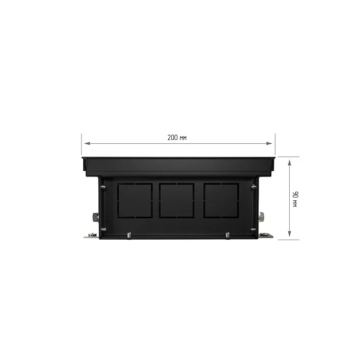 Внутрипольный конвектор с естественной конвекцией Royal Thermo 90/200/1400-DG-U-NA
