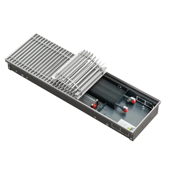 Внутрипольный конвектор с вентилятором Techno KVZV 250-120-1600