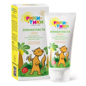 Детская зубная паста со вкусом банана, 50 мл