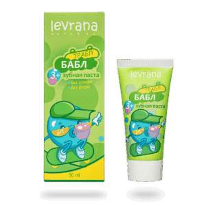 Детская зубная паста со вкусом бабл-гам 3+, 50мл