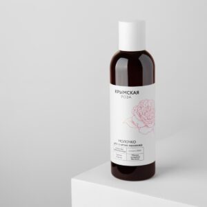 Молочко для снятия макияжа на основе гидролата розы для мягкого очищения без воды, 200мл