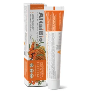 Зубная паста "Облепиха - прополис", для ежедневного ухода за зубами и деснами, 75 мл ()