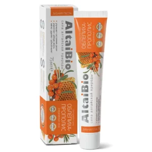 Зубная паста "Облепиха - прополис", для ежедневного ухода за зубами и деснами, 75 мл ()