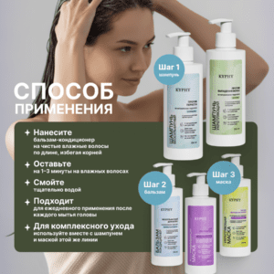 Бальзам-кондиционер бессульфатный для волос на натуральном гидролате крапивы и розмарина, 250 мл ()