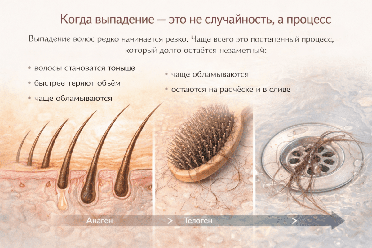Волосы выпадают и становятся слабее — и дело не в «плохих волосах» 13 Волосы выпадают и становятся слабее — и дело не в «плохих волосах» ()