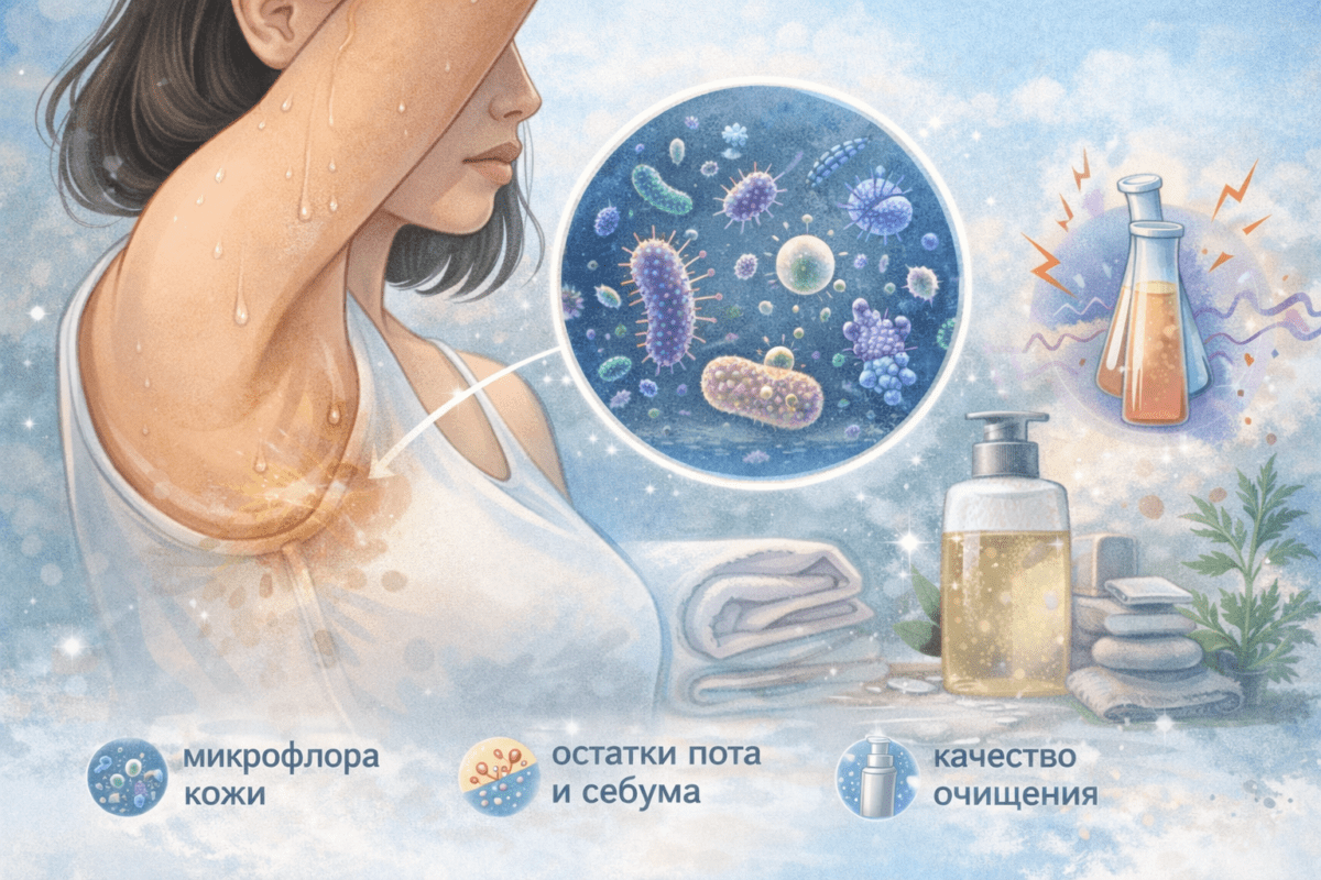 Как избавиться от запаха пота? ()