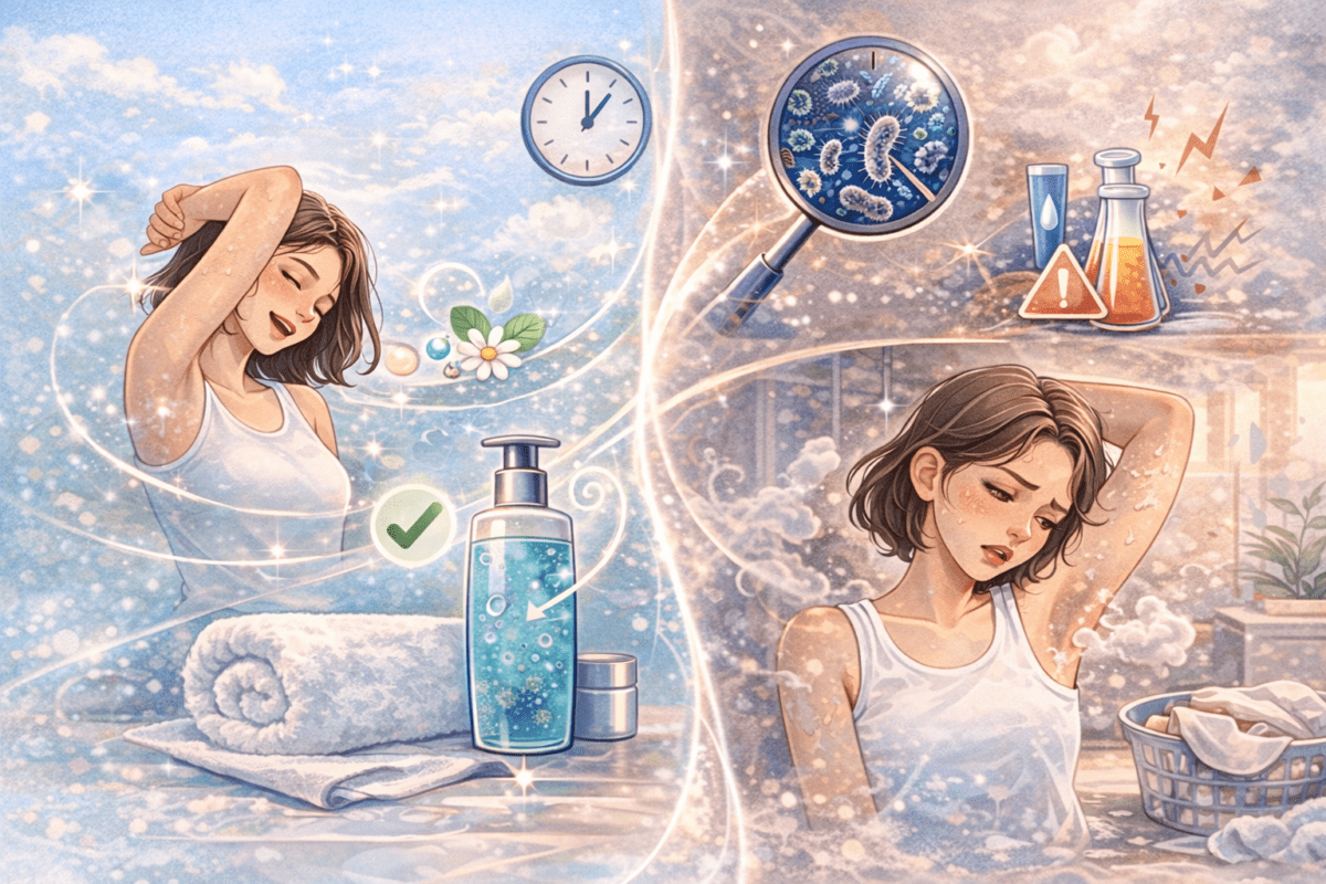 Как избавиться от запаха пота? ()