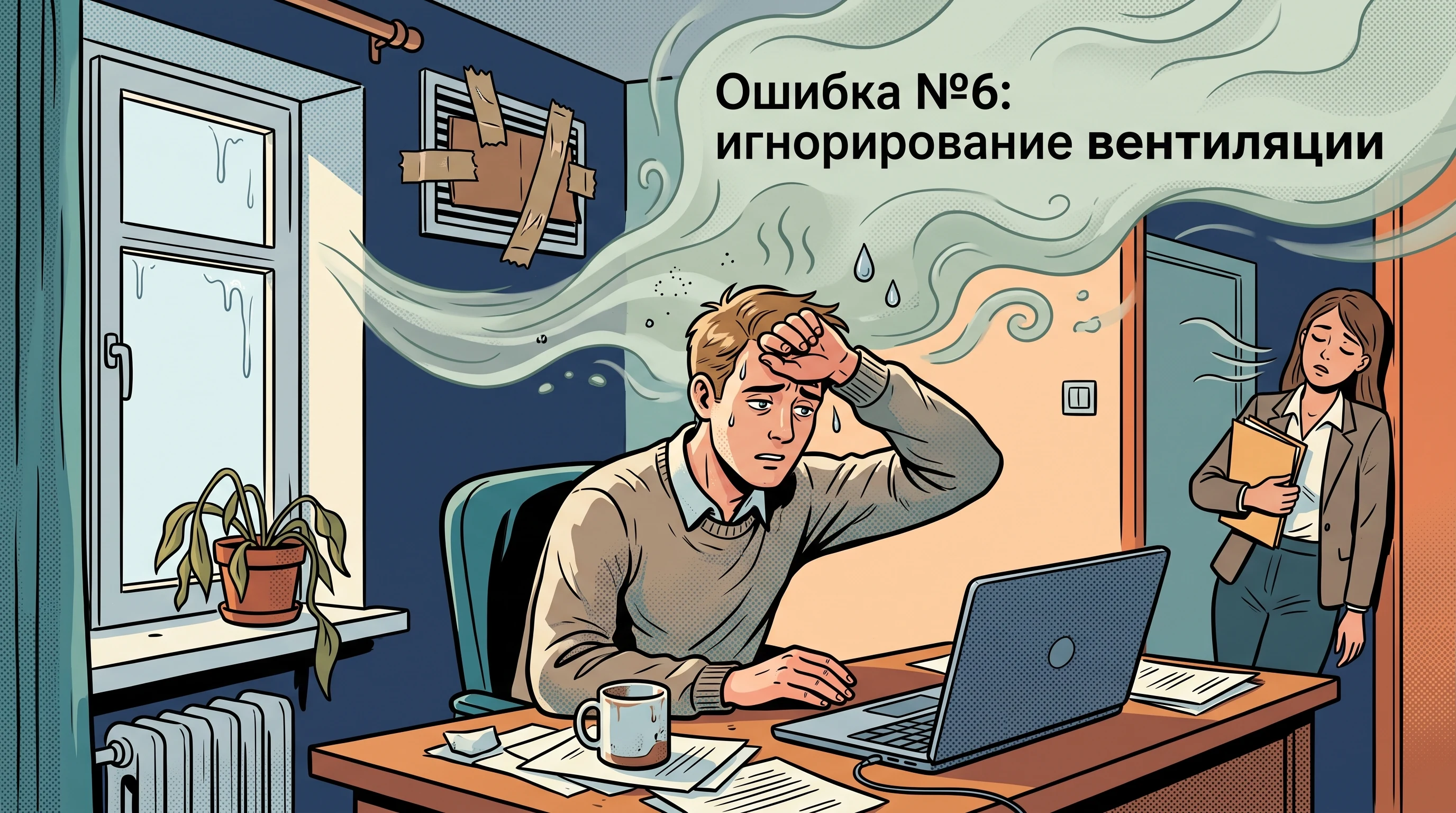 Ошибка №6: игнорирование вентиляции