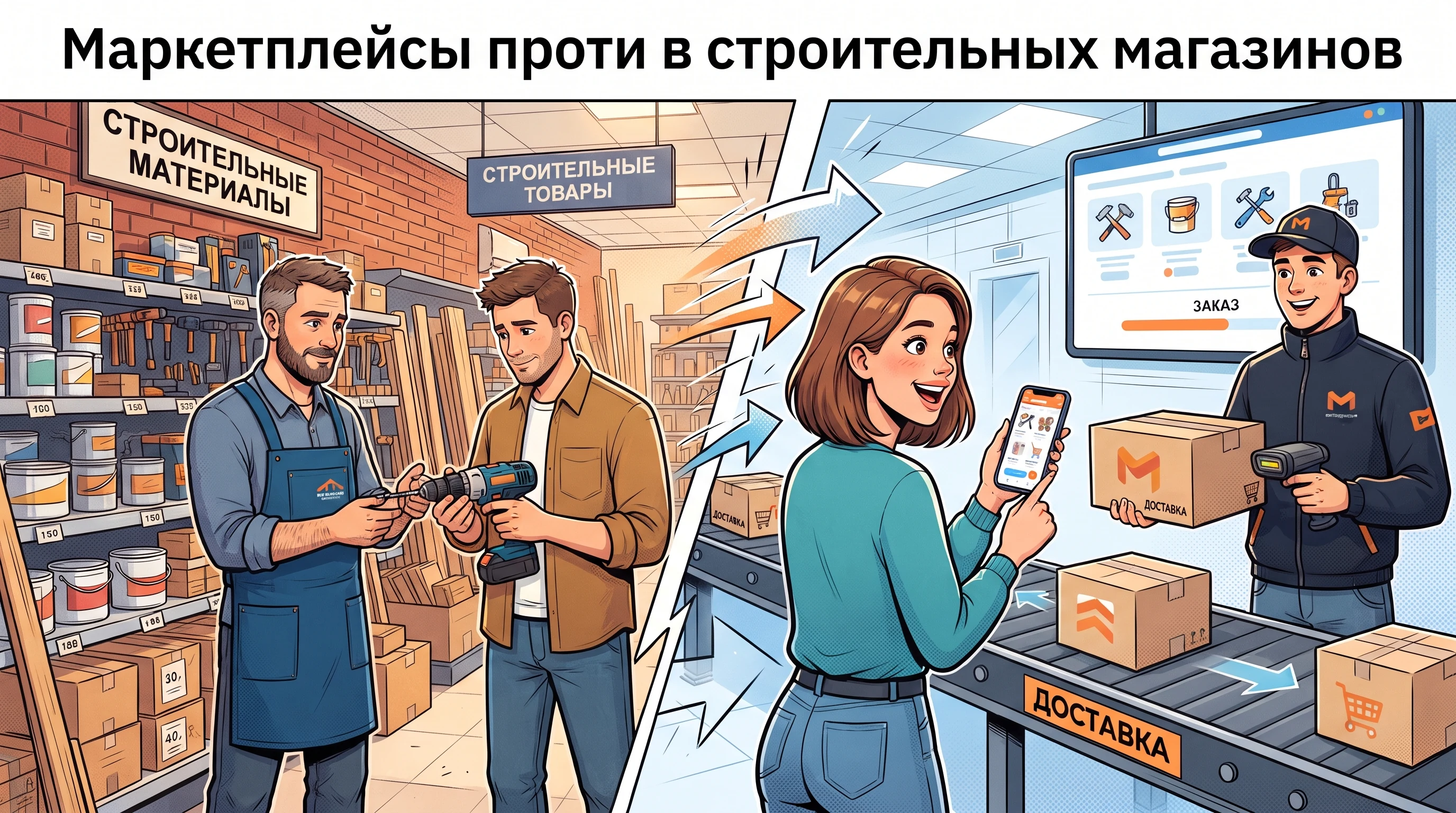 Маркетплейсы против строительных магазинов