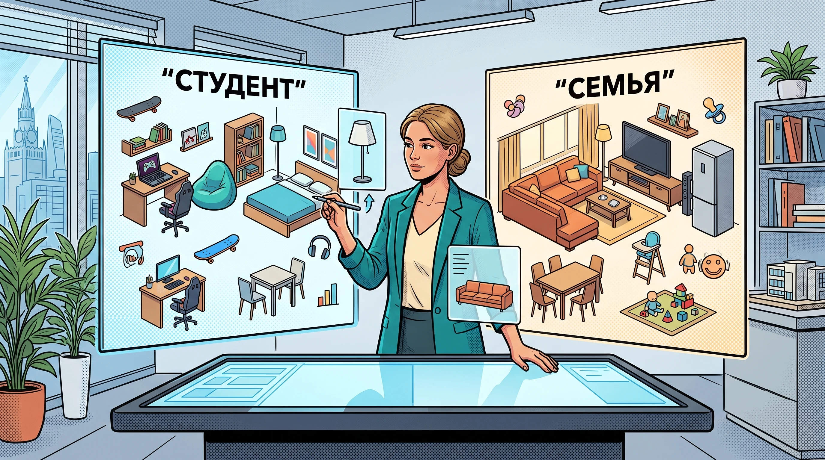 Мебель и техника: комплектация под целевую аудиторию