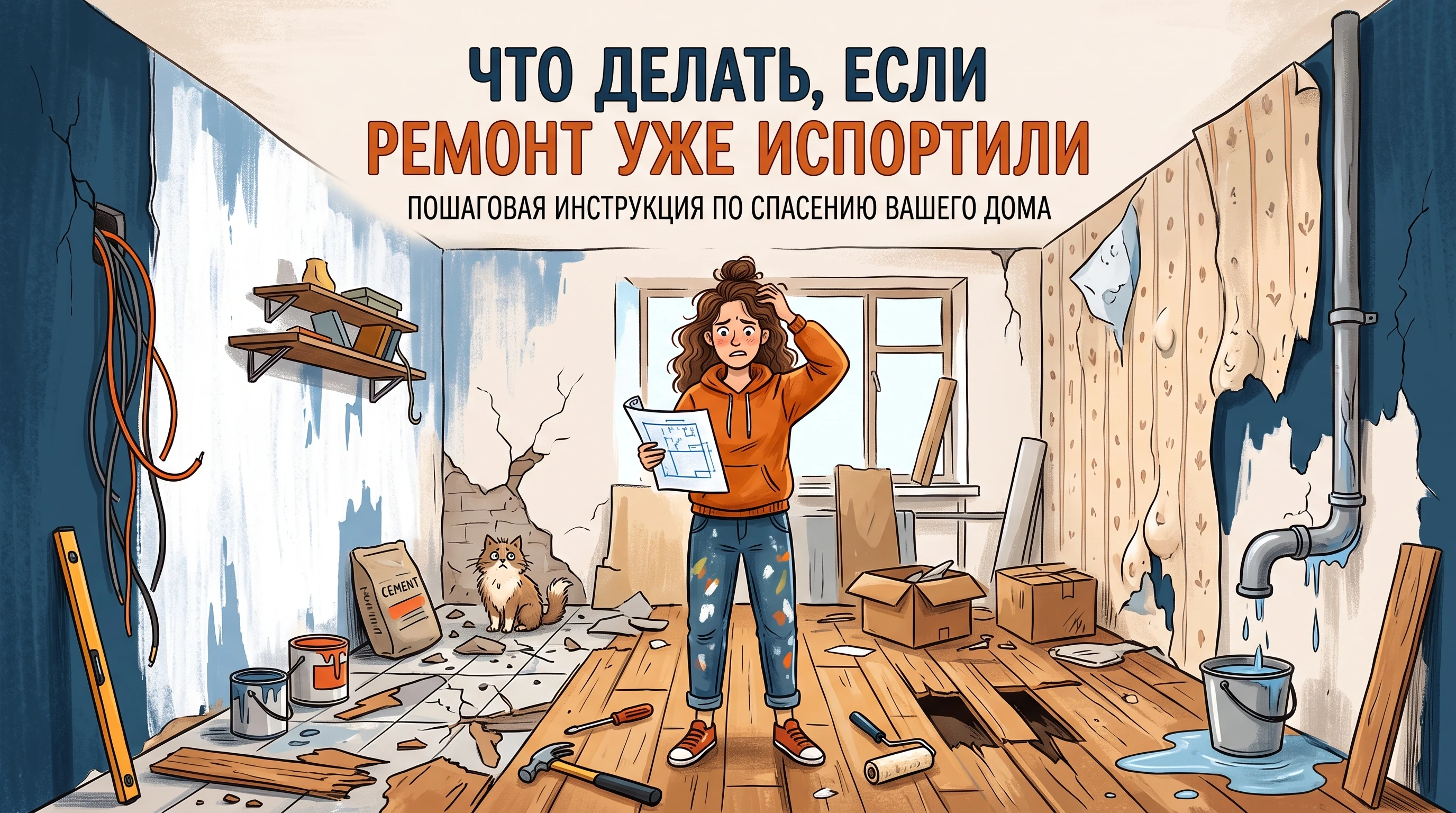 Что делать, если ремонт уже испортили