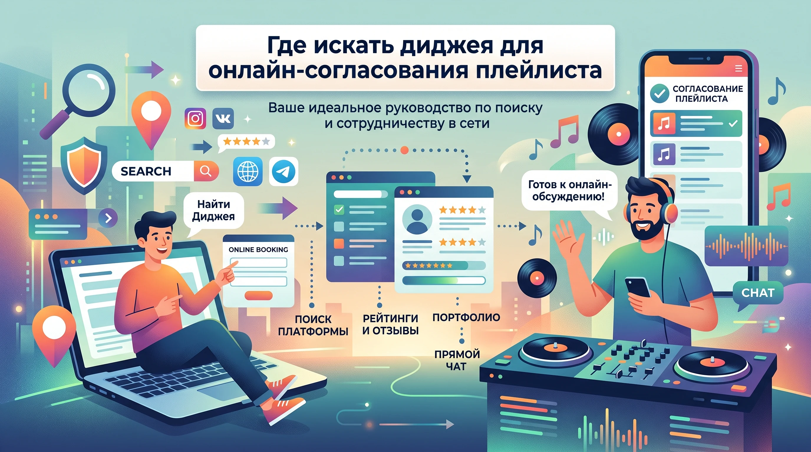 Где искать диджея для онлайн-согласования плейлиста