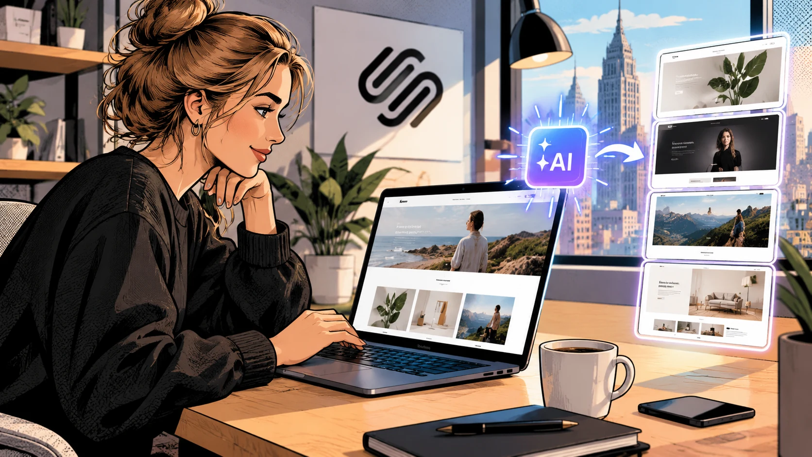 Squarespace AI - ставка на готовую эстетику