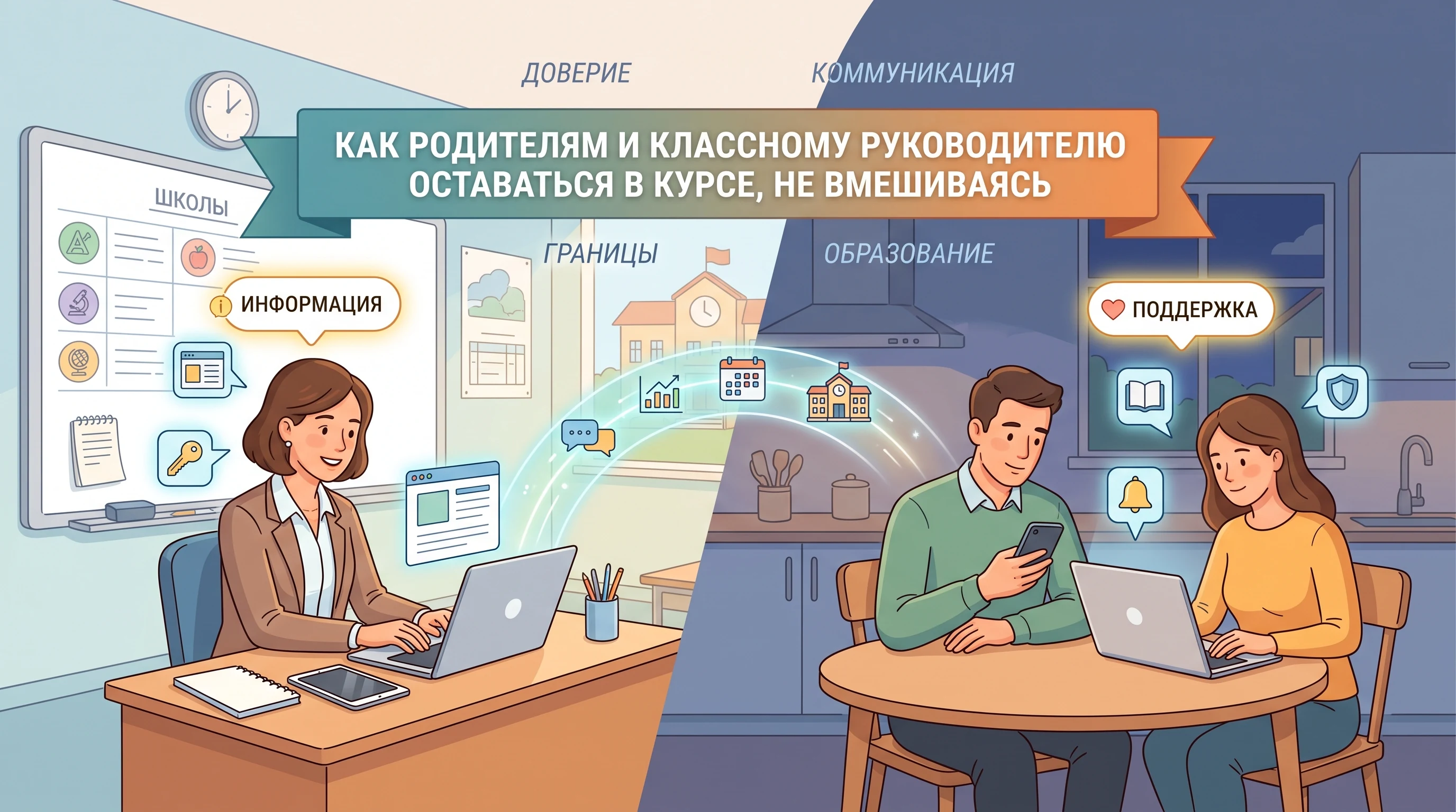 Как родителям и классному руководителю оставаться в курсе, не вмешиваясь