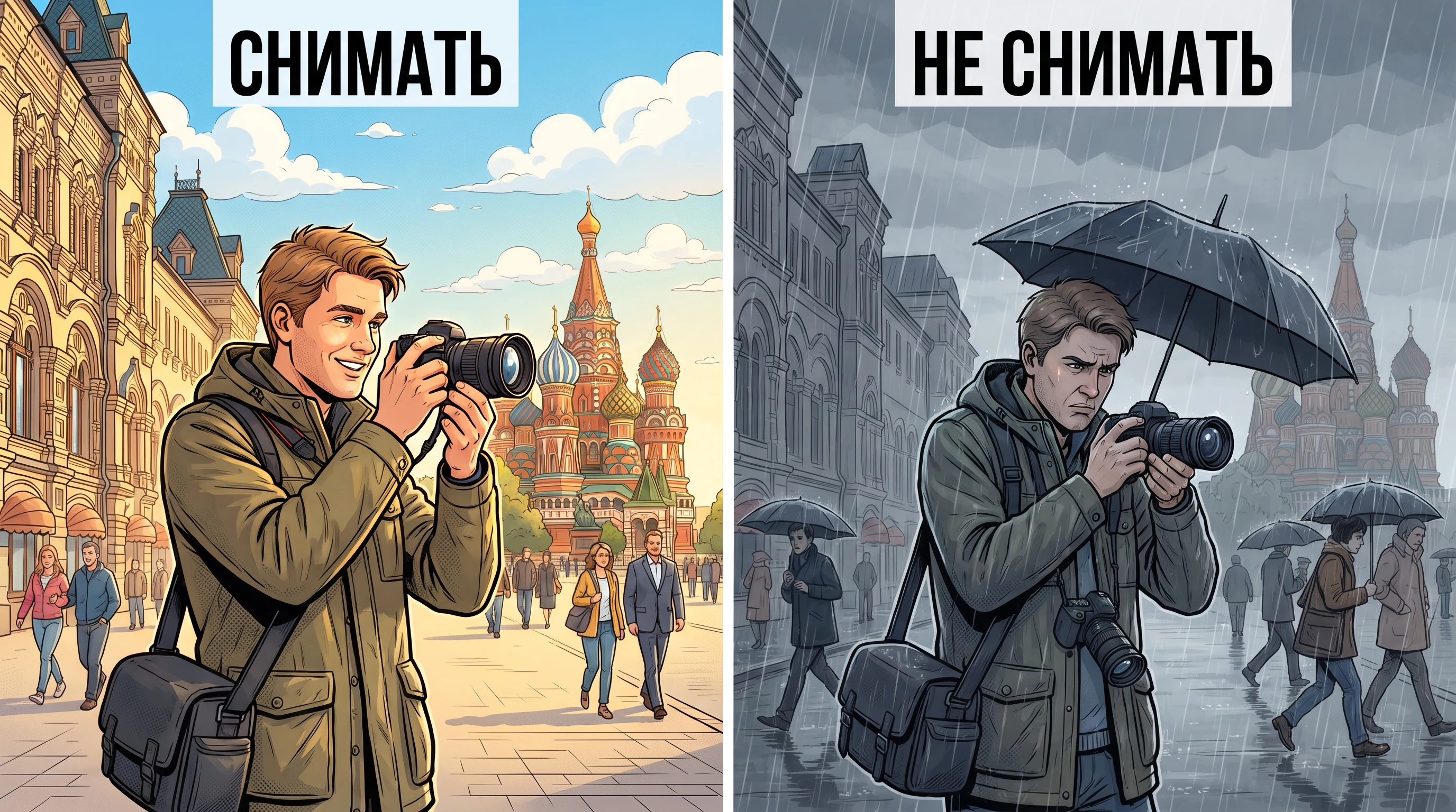 Свет и погода: когда снимать, а когда нет