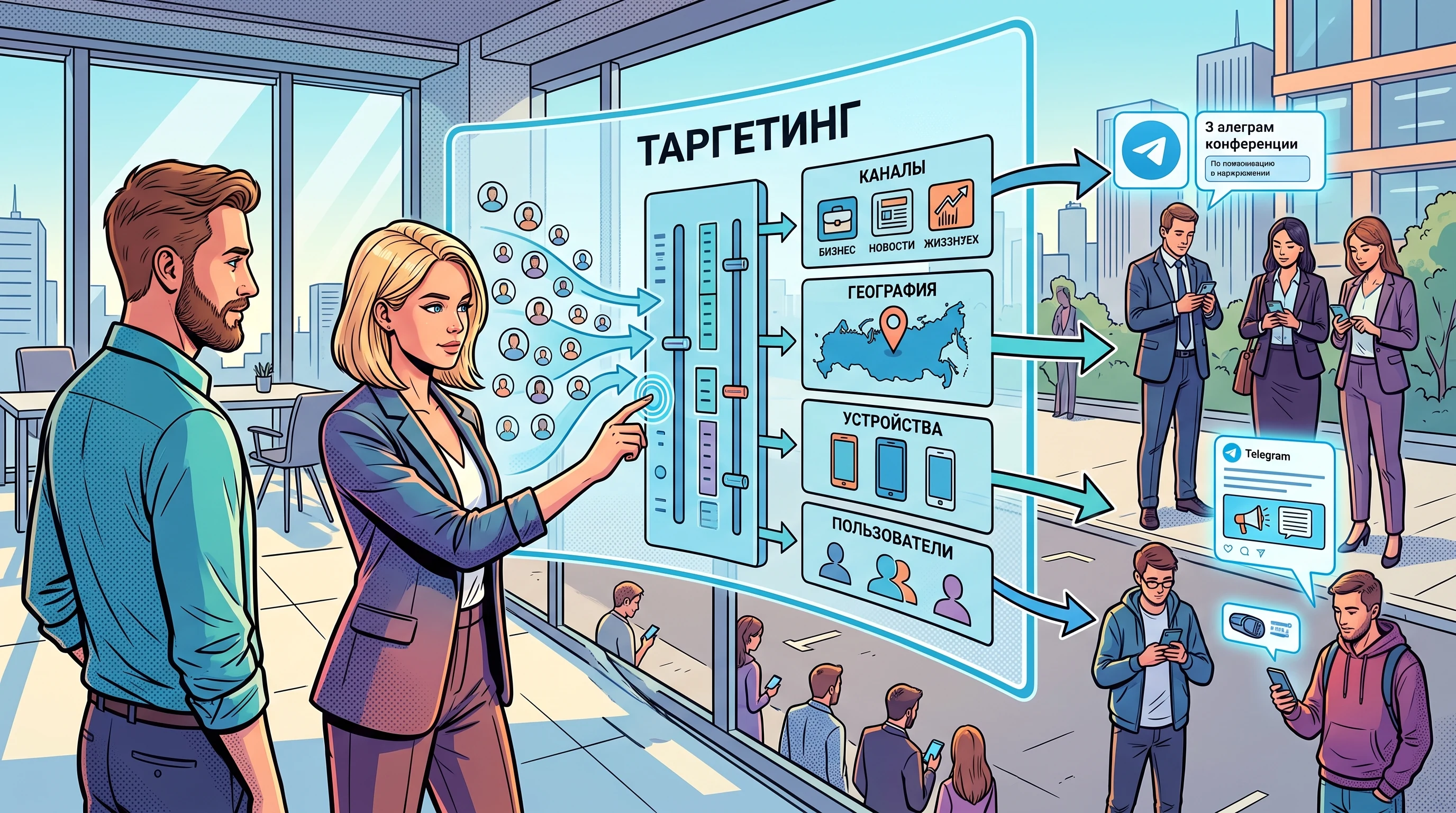 Как работает таргетинг в Telegram Ads