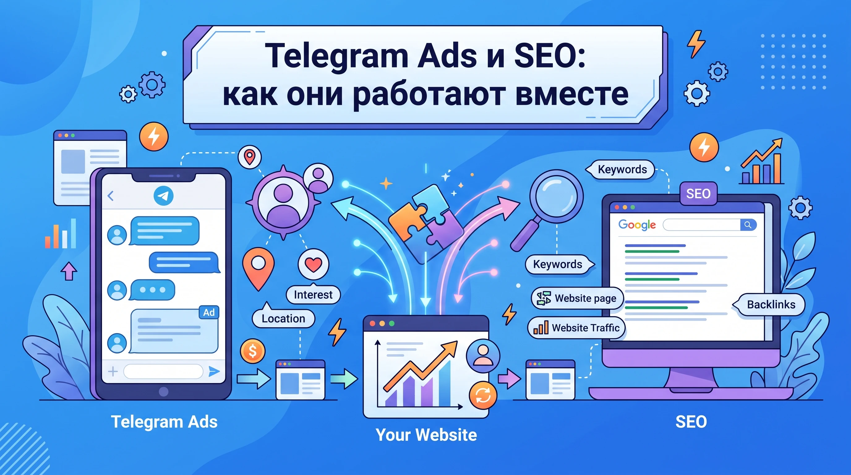 Telegram Ads и SEO: как они работают вместе
