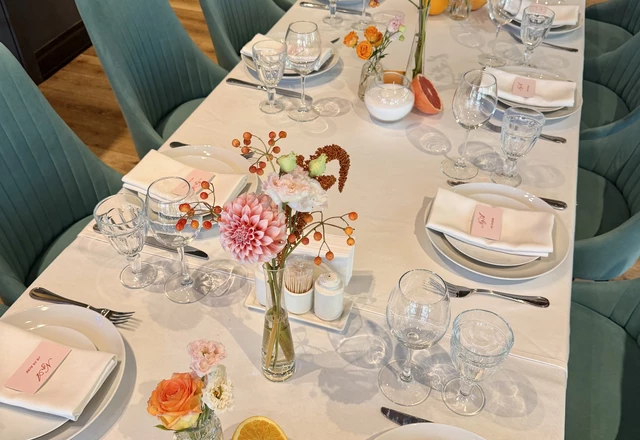 Студия свадебной флористики Flamor Wedding | Оранжевое свадебное оформление с апельсинами - фото 63