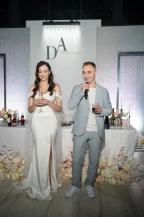 Manoilenko Wedding, свадьба: Оформление стола молодоженов