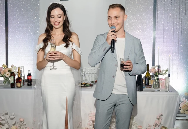 Manoilenko Wedding, свадьба: Оформление стола молодоженов