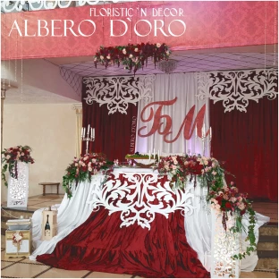 Творческая мастерская «Albero D'oro», свадьба: Оформление свадебного зала