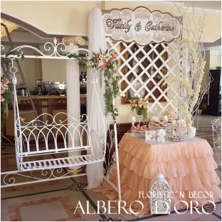 Творческая мастерская «Albero D'oro», свадьба: Оформление свадебного зала