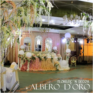 Творческая мастерская «Albero D'oro», свадьба: Оформление свадебного зала