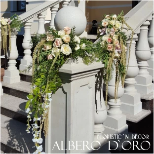 Творческая мастерская «Albero D'oro», свадьба: Оформление свадебного зала