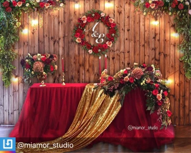 Mi Amor Studio, свадьба: Оформление свадебного зала