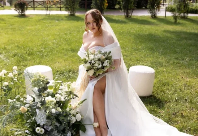 Студия декора и флористики Евгения Сард Дизайн | Evgenia Sard Design | Никита & Полина. Cream & green wedding decor - фото 149