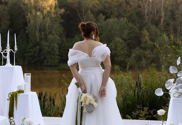 Студия декора и флористики Евгения Сард Дизайн | Evgenia Sard Design | Павел & Ирина. Cream & Silver wedding decor  - фото 136