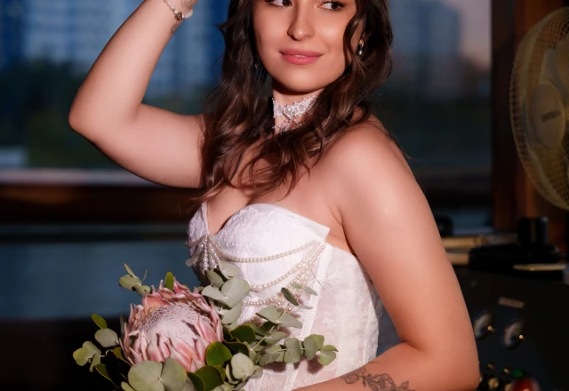 Фотограф Екатерина Борисова | Никита и Диёра. Свадебный ужин на теплоходе - фото 46