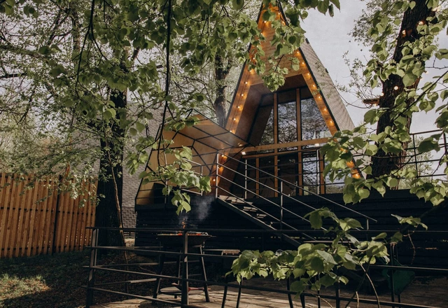 Шале-отель Кроличья Нора Домики для проживания молодоженов и гостей  - фото 6